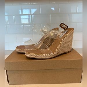 CLEAR WEDGES STEVE MADDEN